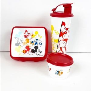 New!!! Tupperware Mickey lunch set